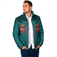 Western Yoke Padded Jacket Flamingo Relax Cowboy Style - Wonder Print Shop
