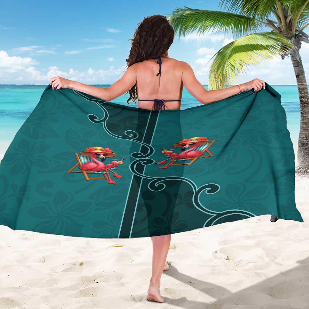 Western Yoke Sarong Flamingo Relax Cowboy Style - Wonder Print Shop
