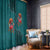 Western Yoke Window Curtain Flamingo Relax Cowboy Style - Wonder Print Shop