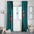Western Yoke Window Curtain Flamingo Relax Cowboy Style - Wonder Print Shop