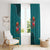 Western Yoke Window Curtain Flamingo Relax Cowboy Style - Wonder Print Shop