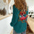 Western Yoke Women Casual Shirt Flamingo Relax Cowboy Style - Wonder Print Shop