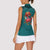 Western Yoke Women Sleeveless Polo Shirt Flamingo Relax Cowboy Style - Wonder Print Shop