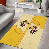 Western Yoke Area Rug Toucan Cowboy Style - Wonder Print Shop