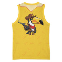 Western Yoke Basketball Jersey Toucan Cowboy Style - Wonder Print Shop