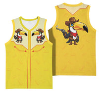 Western Yoke Basketball Jersey Toucan Cowboy Style - Wonder Print Shop