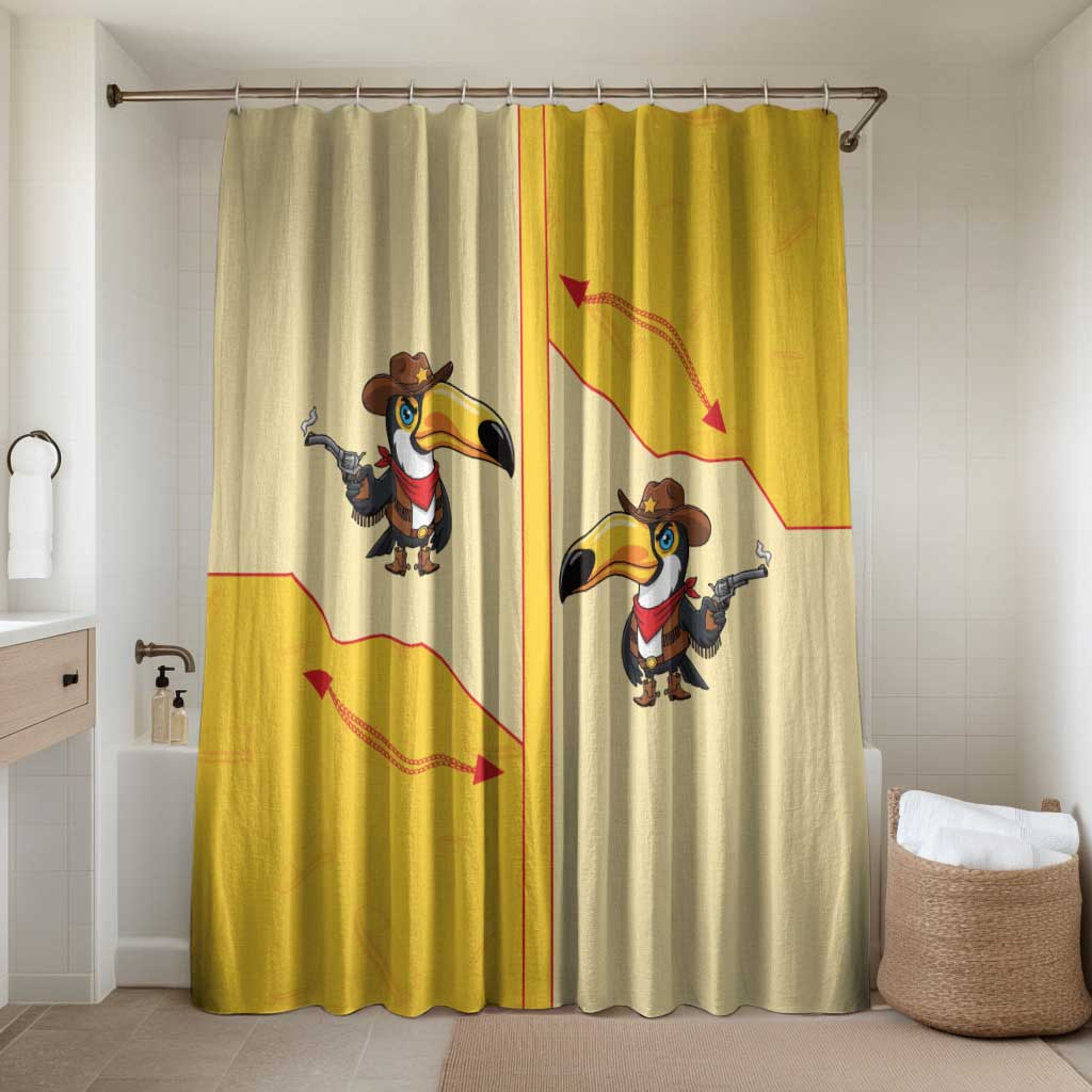 Western Yoke Bathroom Set Toucan Cowboy Style - Wonder Print Shop