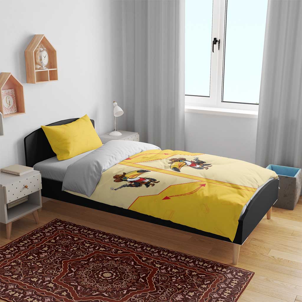 Western Yoke Bedding Set Toucan Cowboy Style - Wonder Print Shop