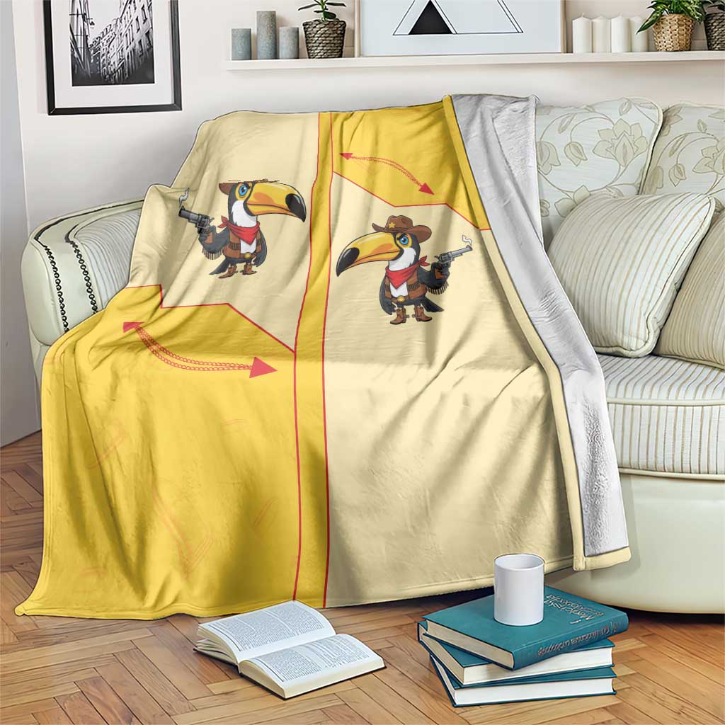 Western Yoke Blanket Toucan Cowboy Style - Wonder Print Shop