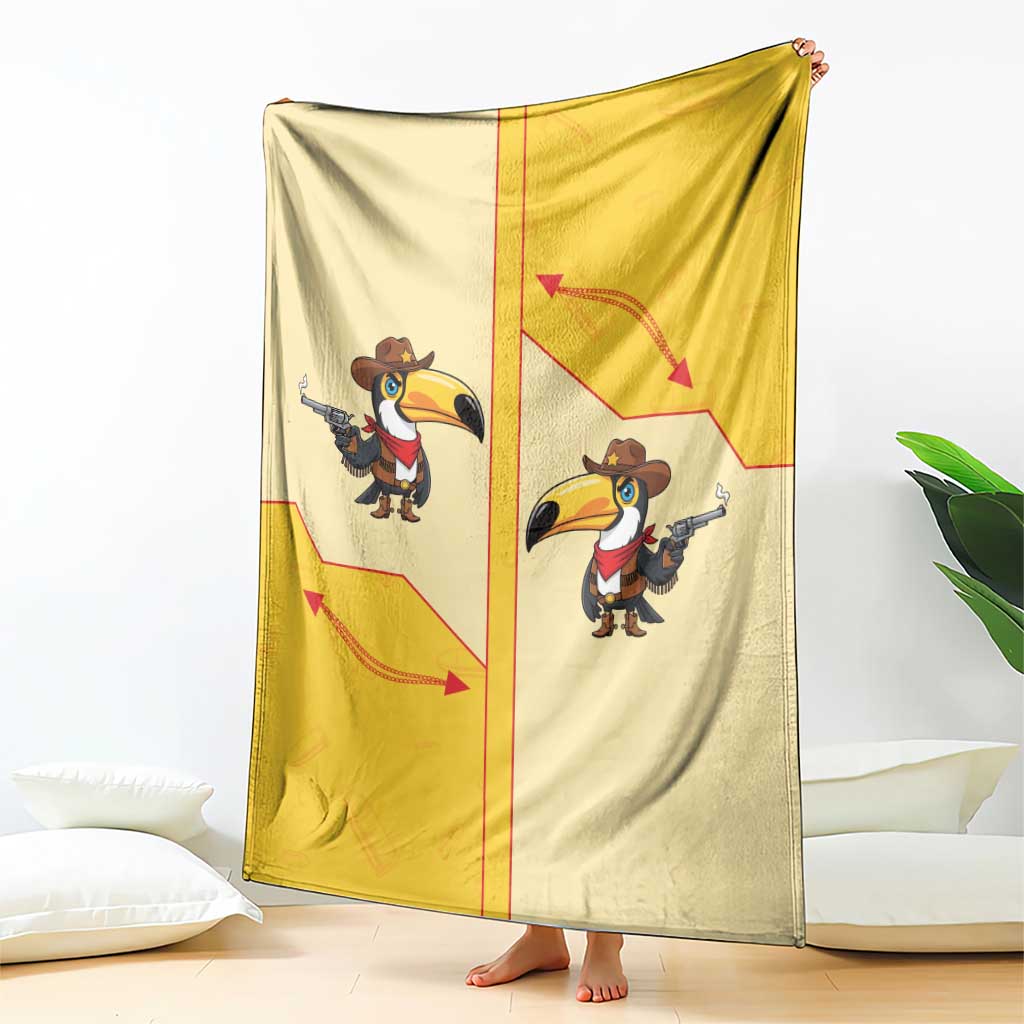 Western Yoke Blanket Toucan Cowboy Style - Wonder Print Shop