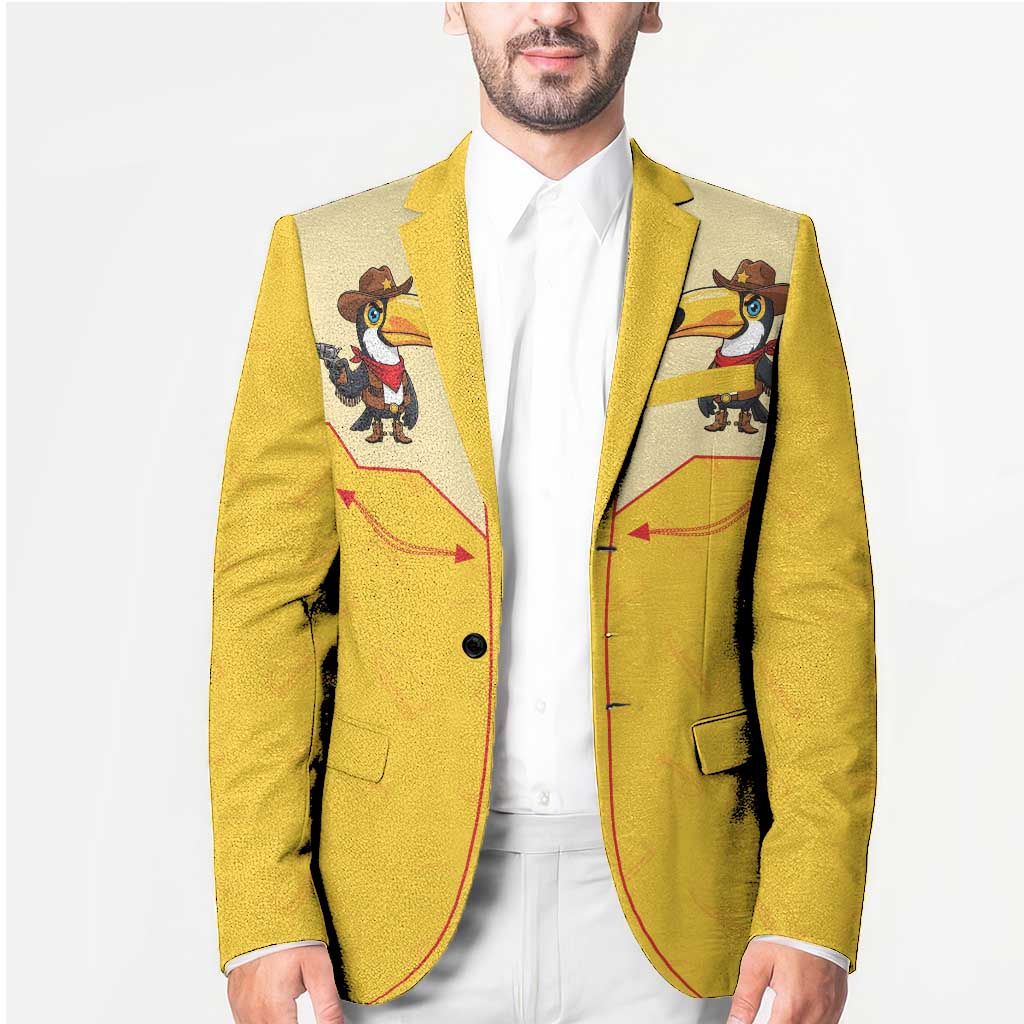 Western Yoke Blazer Toucan Cowboy Style - Wonder Print Shop