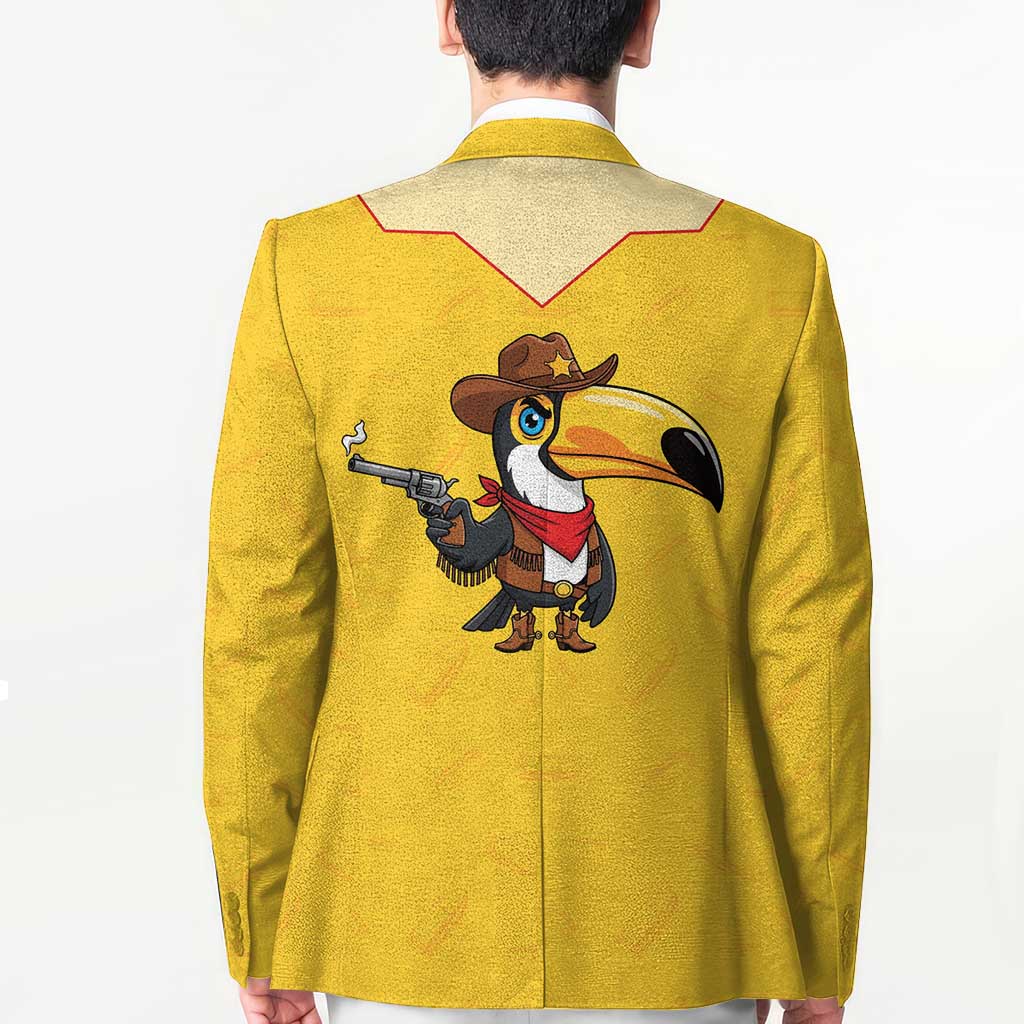 Western Yoke Blazer Toucan Cowboy Style - Wonder Print Shop