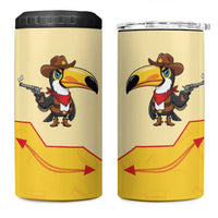 Western Yoke 4 in 1 Can Cooler Tumbler Toucan Cowboy Style - Wonder Print Shop