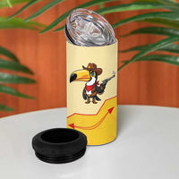 Western Yoke 4 in 1 Can Cooler Tumbler Toucan Cowboy Style - Wonder Print Shop