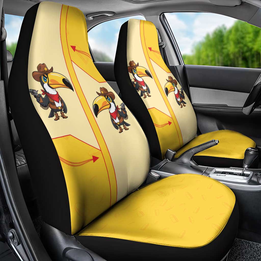 Western Yoke Car Seat Cover Toucan Cowboy Style - Wonder Print Shop