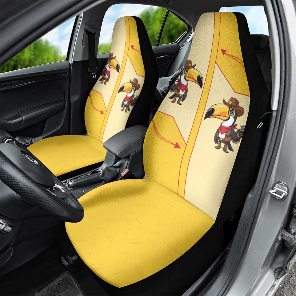 Western Yoke Car Seat Cover Toucan Cowboy Style - Wonder Print Shop
