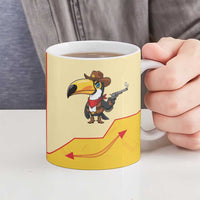 Western Yoke Ceramic Mug Toucan Cowboy Style - Wonder Print Shop