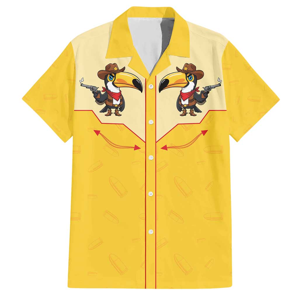 Western Yoke Hawaiian Shirt Toucan Cowboy Style - Wonder Print Shop