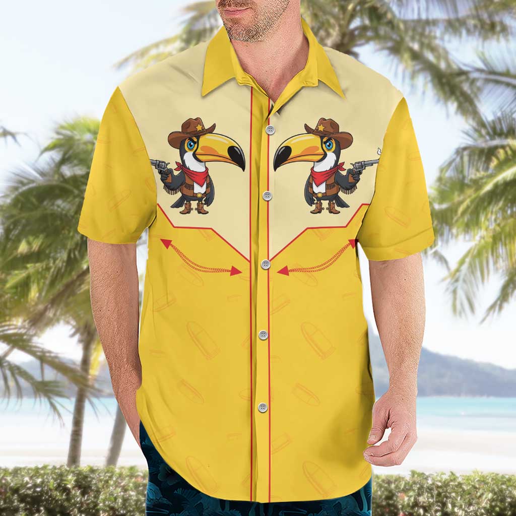 Western Yoke Hawaiian Shirt Toucan Cowboy Style - Wonder Print Shop