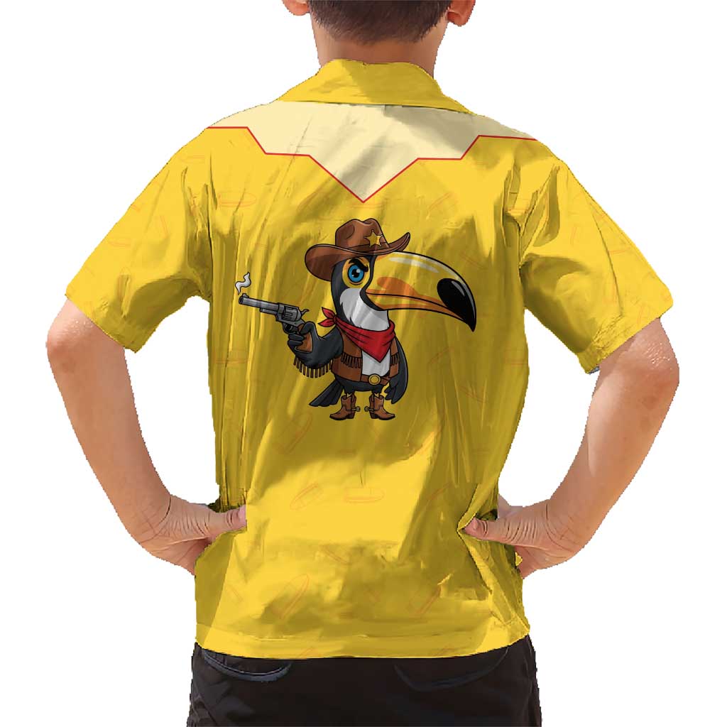 Western Yoke Hawaiian Shirt Toucan Cowboy Style - Wonder Print Shop