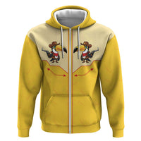 Western Yoke Hoodie Toucan Cowboy Style - Wonder Print Shop