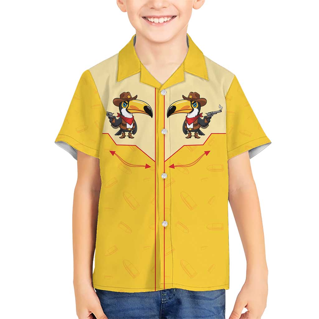 Western Yoke Kid Hawaiian Shirt Toucan Cowboy Style - Wonder Print Shop
