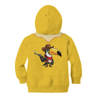 Western Yoke Kid Hoodie Toucan Cowboy Style - Wonder Print Shop