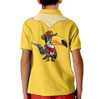 Western Yoke Kid Polo Shirt Toucan Cowboy Style - Wonder Print Shop