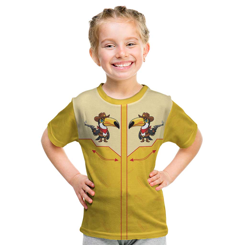 Western Yoke Kid T Shirt Toucan Cowboy Style - Wonder Print Shop