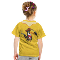 Western Yoke Kid T Shirt Toucan Cowboy Style - Wonder Print Shop