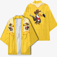 Western Yoke Kimono Toucan Cowboy Style - Wonder Print Shop