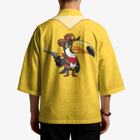Western Yoke Kimono Toucan Cowboy Style - Wonder Print Shop