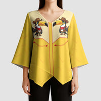 Western Yoke Kimono Sleeve Blouse Toucan Cowboy Style - Wonder Print Shop