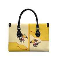 Western Yoke Leather Bag Toucan Cowboy Style - Wonder Print Shop