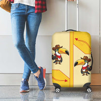 Western Yoke Luggage Cover Toucan Cowboy Style - Wonder Print Shop