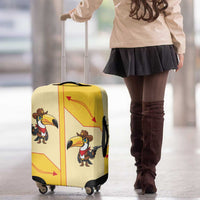 Western Yoke Luggage Cover Toucan Cowboy Style - Wonder Print Shop