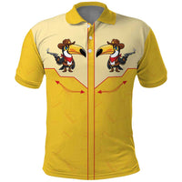Western Yoke Polo Shirt Toucan Cowboy Style - Wonder Print Shop
