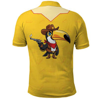 Western Yoke Polo Shirt Toucan Cowboy Style - Wonder Print Shop
