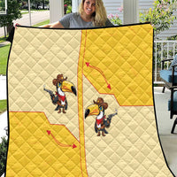Western Yoke Quilt Toucan Cowboy Style - Wonder Print Shop