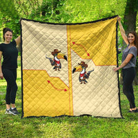 Western Yoke Quilt Toucan Cowboy Style - Wonder Print Shop
