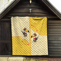 Western Yoke Quilt Toucan Cowboy Style - Wonder Print Shop