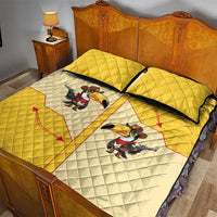 Western Yoke Quilt Bed Set Toucan Cowboy Style - Wonder Print Shop