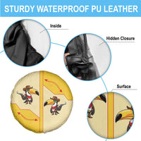Western Yoke Spare Tire Cover Toucan Cowboy Style - Wonder Print Shop