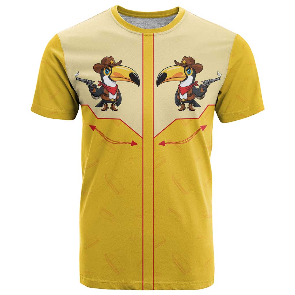 Western Yoke T Shirt Toucan Cowboy Style - Wonder Print Shop