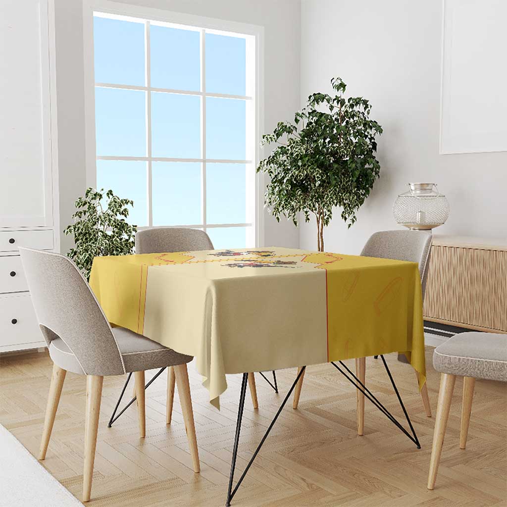 Western Yoke Tablecloth Toucan Cowboy Style - Wonder Print Shop