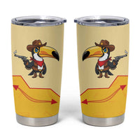 Western Yoke Tumbler Cup Toucan Cowboy Style - Wonder Print Shop
