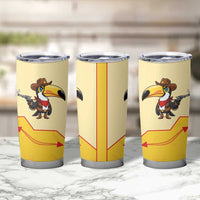 Western Yoke Tumbler Cup Toucan Cowboy Style - Wonder Print Shop