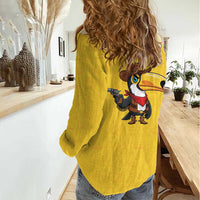 Western Yoke Women Casual Shirt Toucan Cowboy Style - Wonder Print Shop