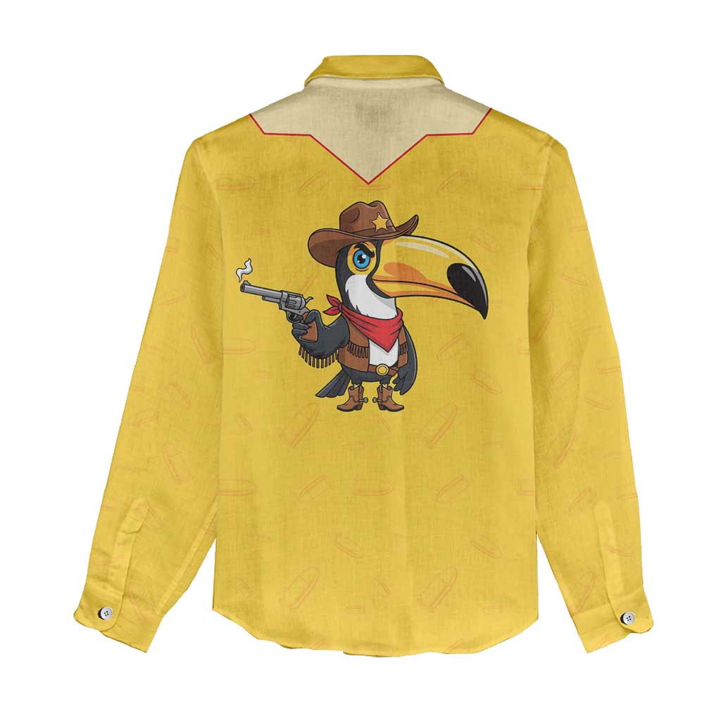 Western Yoke Women Casual Shirt Toucan Cowboy Style - Wonder Print Shop