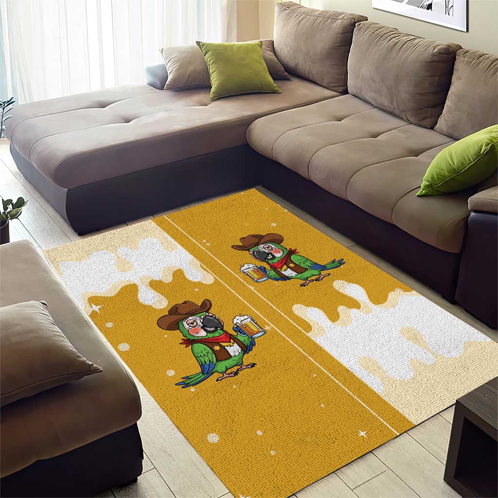 Western Yoke Area Rug Drunk Parrot Cowboy Style - Wonder Print Shop